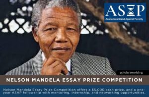2026 Nelson Mandela Essay Prize Competition | USD 5,000 Award Nelson Mandela Essay Prize Competition