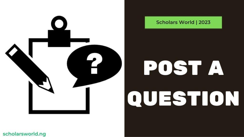 POST A QUESTION