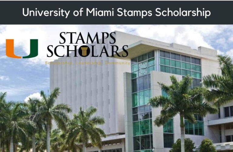 2027 University of Miami Stamps Scholarship in USA for Undergraduate Students: Fully Funded