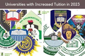 universities that have increased tuition fees in 2023