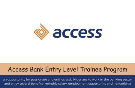 Access Bank Entry Level Trainee Program