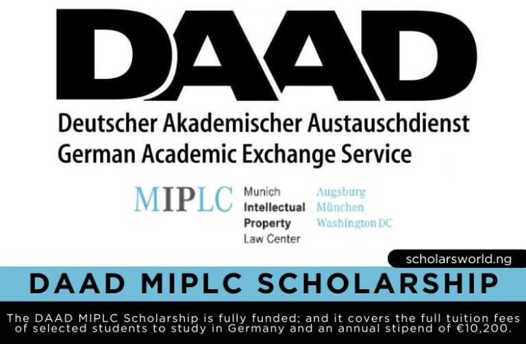 2026 DAAD MIPLC Scholarship in Germany for International Students ...