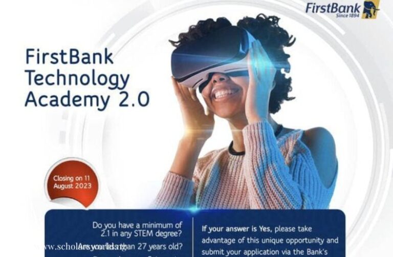 APPLY: 2023 First Bank Technology Academy ICT Internship for Young Africans