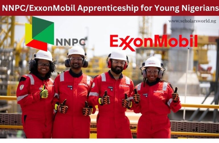 APPLY: 2023 NNPC/ExxonMobil Apprenticeship for Young Nigerians
