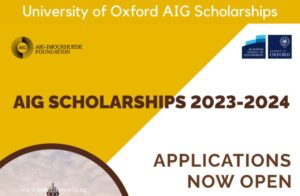 University of Oxford AIG Scholarships