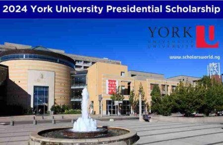 2024 York University Presidential Scholarship