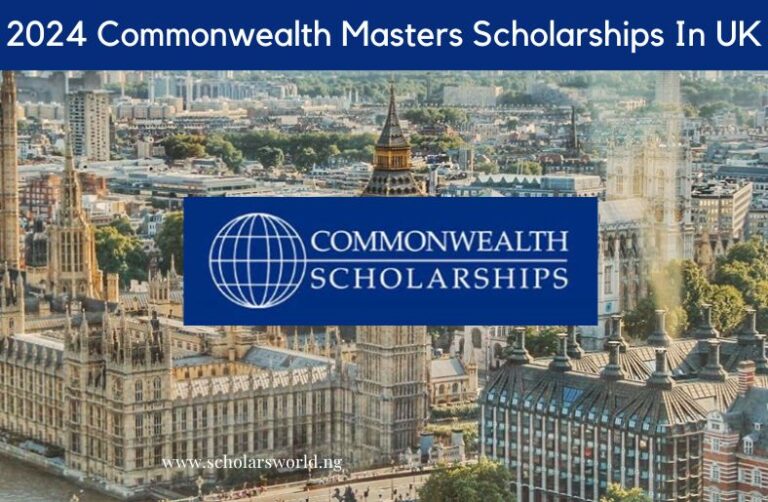 StudyInUK 2024 Commonwealth Masters Scholarship for International