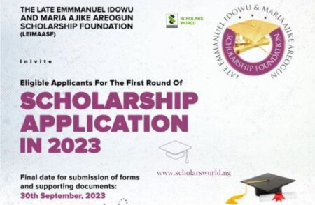 Emmanuel Idowu and Maria Ajike Foundation Scholarship