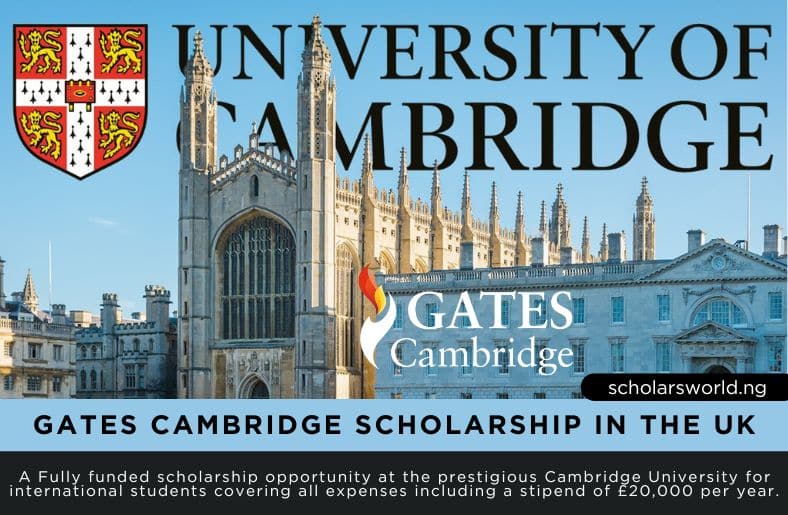 Gates Cambridge Scholarship in UK