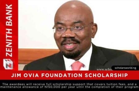 Jim Ovia Foundation Scholarship