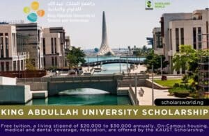 King Abdullah University KAUST Scholarship