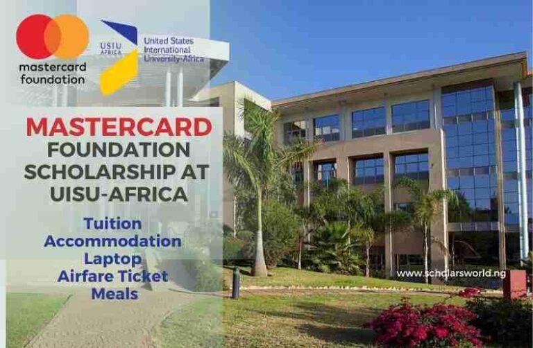 StudyInAfrica 2024 Mastercard Scholarship at the United States