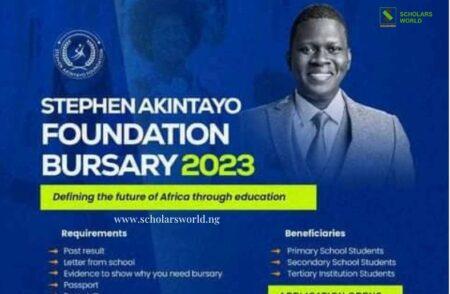Stephen Akintayo Foundation Bursary