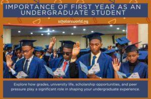 Importance of First Year as an Undergraduate Student