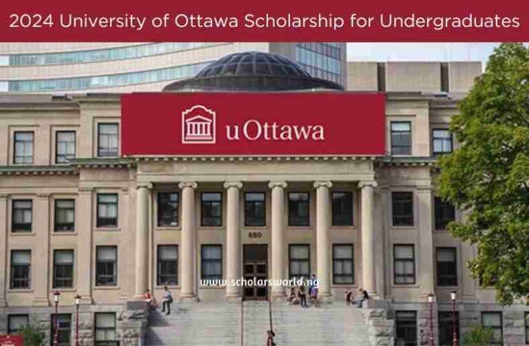 StudyInCanada 2024 University of Ottawa Undergraduate Scholarship