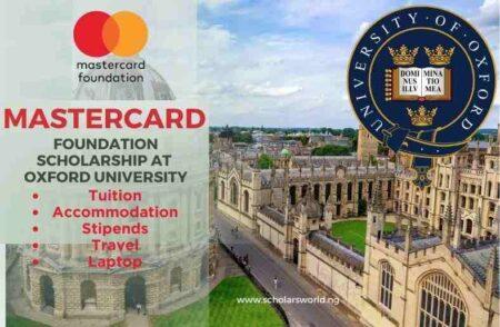 University of Oxford Mastercard Scholarship
