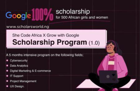 Google She Code Africa Scholarship