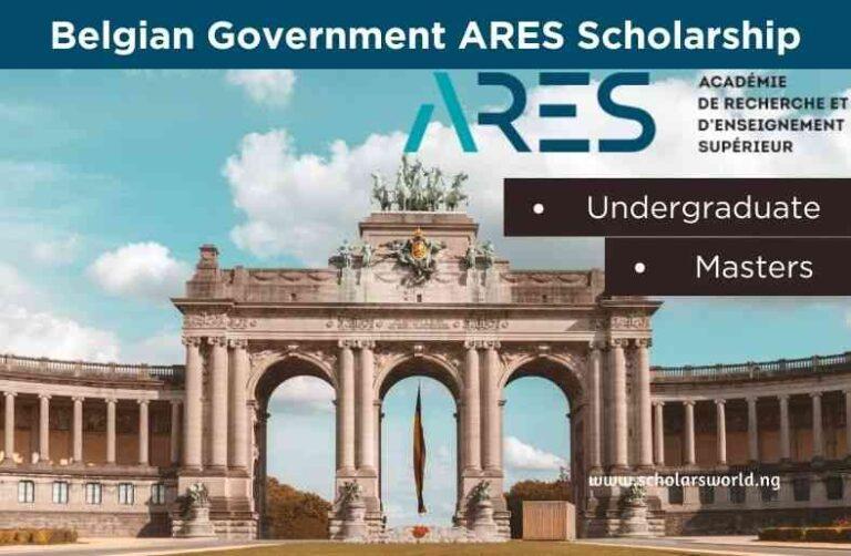 ARES Scholarship in Belgium 2027 (Bachelor’s and Master’s Degrees/Continuing Education) | Fully Funded