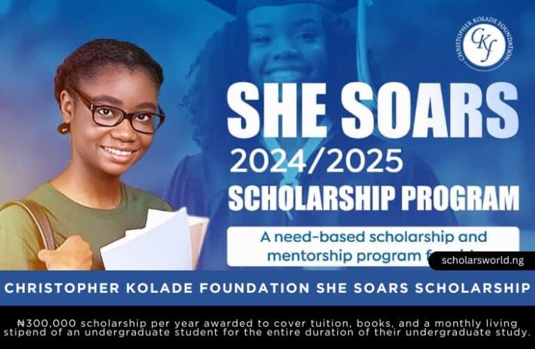 Christopher Kolade Foundation SHE Soars Scholarship