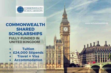Commonwealth Shared Scholarship 2024