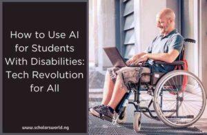 AI for students with disabilities