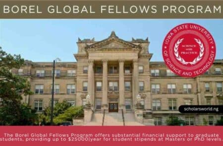 Iowa State University Scholarship (Borel Global Fellows Program)