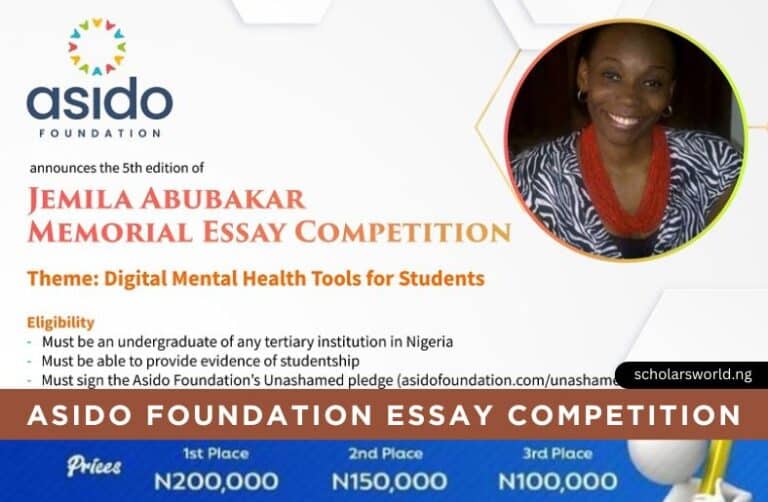 2026 Jemila Abubakar Memorial Essay Competition (JAME) for Nigerians: How To Apply