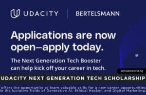 Udacity Tech Booster Scholarship