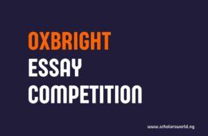 OxBright Essay Competition