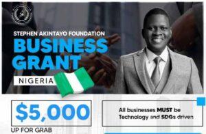 Stephen Akintayo Foundation Grant