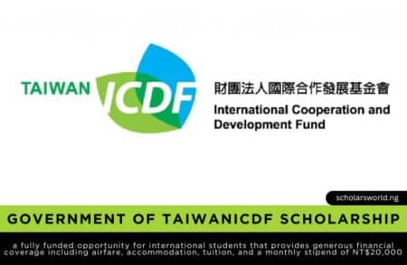 TaiwanICDF Scholarship