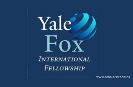 Yale University Fox International Fellowships