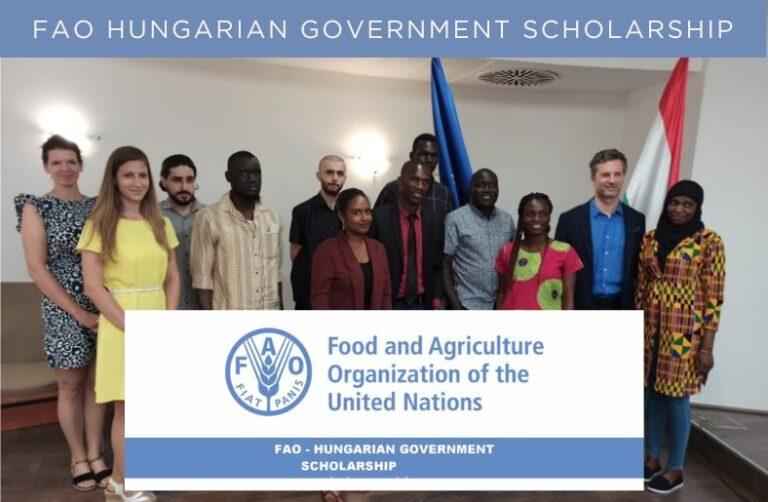 FAO Hungarian Government Scholarship 2026/27: Fully Funded