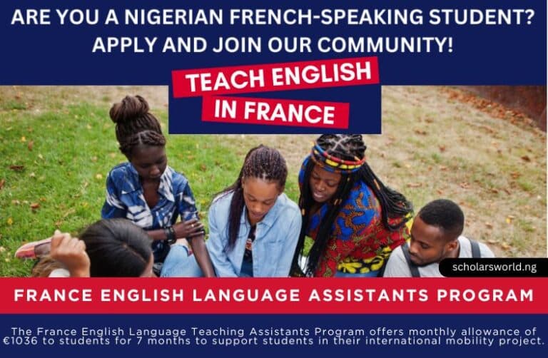 Embassy of France English Language Assistants Program in Nigeria 2026: Career Opportunity