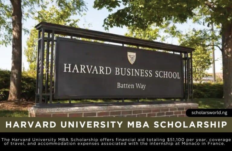 Harvard University MBA Scholarship by Boustany Foundation 2027: Fully Funded Opportunity