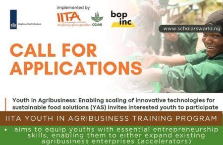 IITA Youth in Agribusiness Training