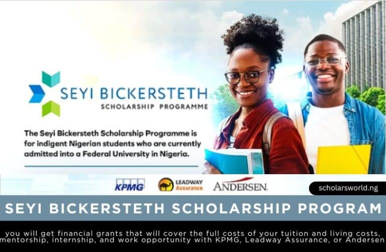 2026 KPMG Seyi Bickersteth Scholarship Programme: Opportunity for Nigerian Students