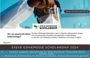 Steve Eshiemogie Scholarship