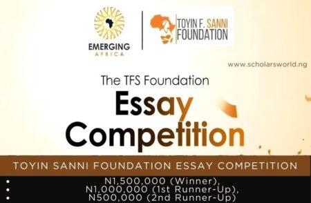 Toyin Sanni Foundation Essay Competition
