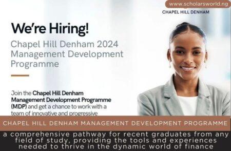 Chapel Hill Denham Management Development Programme