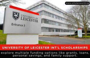 International Scholarships At University Of Leicester