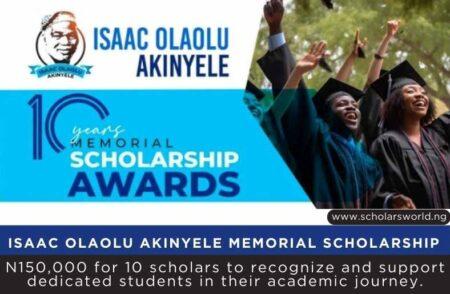 Isaac Olaolu Akinyele IOA Memorial Scholarship