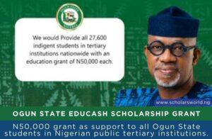 Ogun State EduCash Grant