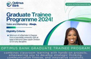 Optimus Bank Graduate Trainee Program