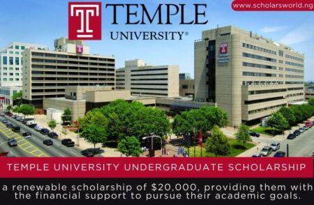 Temple University Undergraduate Scholarship (#Youarewelcomehere)