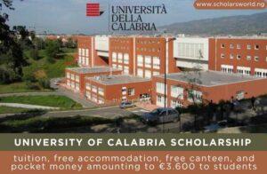 University of Calabria Scholarship