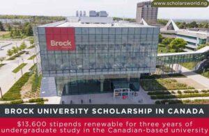 Brock University Scholarship