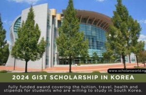 GIST Scholarship in Korea
