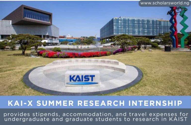 KAI-X Summer Internship Korea 2026: Fully Funded Opportunity