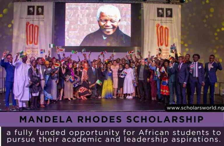 2024 Mandela Rhodes Scholarship Opportunity Full Application Guide